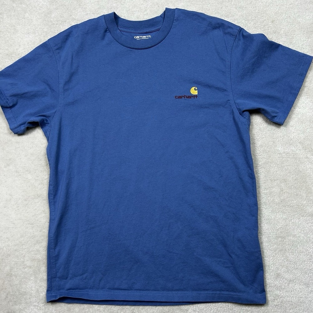 Carhartt WIP Work In Progress American Script T-shirt Mens Medium Heavy Cotton - Picture 1 of 6